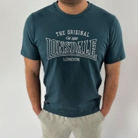 Футболка мужская Lonsdale Classic Logo (аквамарин)